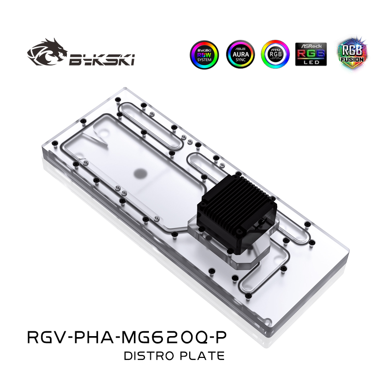 Distro Plate Ddc Pump Combo - Akrylowy zbiornik BYKSKI do obudowy komputera